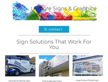 Tablet Screenshot of lismoresigns.com.au